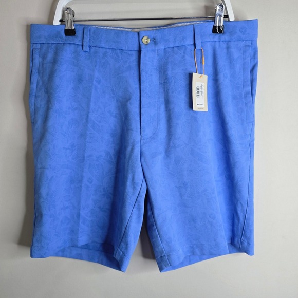 Peter Millar Other - Peter Millar Mens 36 Bonn Blue Floral Jacquard Performance Golf Shorts MS24EB85